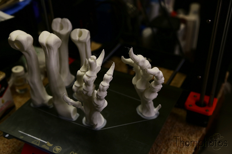 maquettes modèles réduits scale models Prusa i3 mk3s imprimante 3D print josef prusa squelette skeleton tyranosaurus-rex t-rex t.rex os ossement musée museum construction