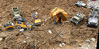 RC voiture véhicule radiocommandé radio-guidé radio drone tamiya traxxas axial SX10 4x4 tout terrains 1/10 électrique scale land rover jeep eau boue mud water crawler expédition defender 90 camel trophy en route pour l'aventure banga virus trial chatel pano panorama panoramique