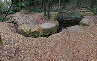 reportage 2012 bretagne sud breizh izel kenavo J12 jour 12 panorama panoramique pano légende forêt de brocéliande roi arthur merlin l'enchanteur fée viviane morgane fontaine de jouvence source eau naturelle