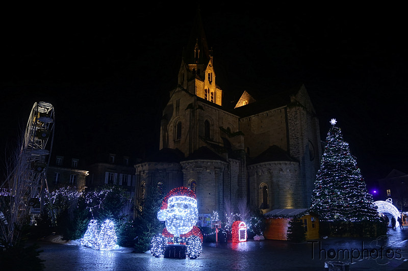 reportage photo hiver noël christmas xmas france brive winter décorations illuminations collégiale saint-martin grande roue ferrie wheel père noël santa claus